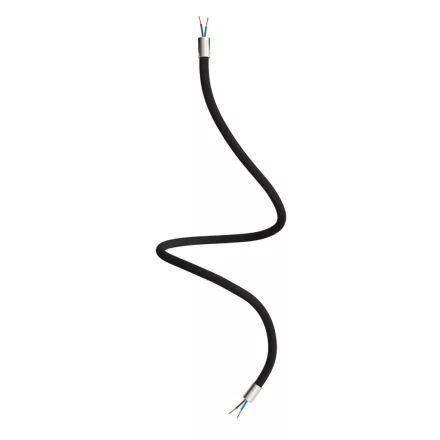 Kit Creative Flex flexible tube, black RM04 fabric cover and metal connectors
