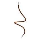 Kit Creative Flex flexible tube, brown RM13 fabric cover and metal connectors