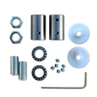 Kit Creative Flex flexible tube, brown RM13 fabric cover and metal connectors
