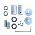 Kit Creative Flex flexible tube, white RM01 fabric cover and metal connectors