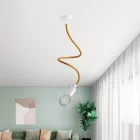 Kit Creative Flex flexible tube, RM73 bronze-colored fabric cover and metal connectors