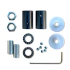 Kit Creative Flex flexible tube, silver RM02 fabric cover and metal connectors