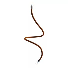   Kit Creative Flex flexible tube, brown RM13 fabric cover and metal connectors