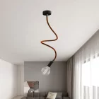 Kit Creative Flex flexible tube, brown RM13 fabric cover and metal connectors