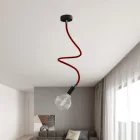 Kit Creative Flex flexible tube, burgundy RM19 fabric cover and metal connectors