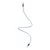Kit Creative Flex flexible tube, baby blue RM76 with textile lining and metal connectors