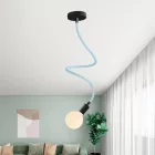 Kit Creative Flex flexible tube, baby blue RM76 with textile lining and metal connectors