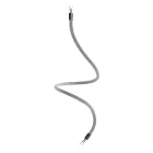 Kit Creative Flex flexible tube, black and white RZ04 fabric cover and metal connectors
