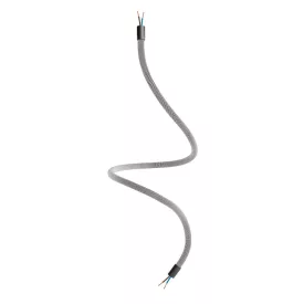   Kit Creative Flex flexible tube, black and white RZ04 fabric cover and metal connectors