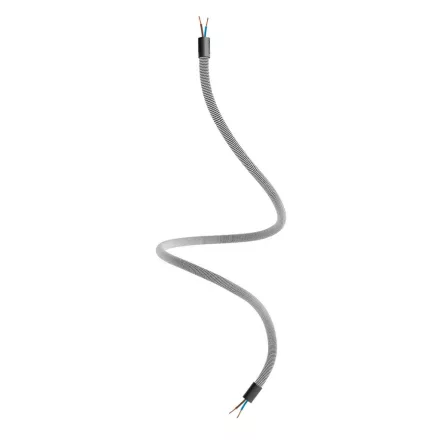Kit Creative Flex flexible tube, black and white RZ04 fabric cover and metal connectors