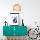 Dome lampshade made of thread - 100% handmade