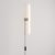 Lamp with plug, metal design and linear LED S14d bulb
