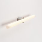 Metal lamp for wall or ceiling mounting, with linear LED S14d bulb
