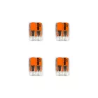 WAGO connector set, compatible with 2x cables, for 1-hole mini ceiling rosette with switch
