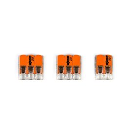   WAGO connector set, compatible with 2x cables, for 2-hole ceiling rosettes
