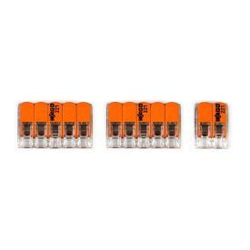   WAGO connector set, compatible with 2x cables, for 4-hole ceiling rosettes