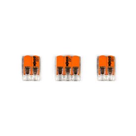   WAGO connector set, compatible with 3x cables, for 1-hole ceiling rosette