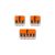  WAGO connection set compatible with 3x cables for 2-hole ceiling rose