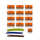 WAGO connector set, compatible with 3x cables, for 12-hole ceiling rosettes