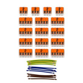   WAGO connector set, compatible with 3x cables, for 14-hole ceiling rosettes