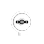 Switch/deflector set with butterfly nut and base for Creative-Tubes white porcelain