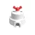 Switch/deflector set with butterfly nut and base for Creative-Tubes white porcelain