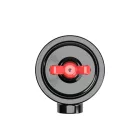 Switch/diverter set with butterfly nut and base for Creative-Tubes, black porcelain