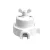 Switch/deflector set with butterfly nut and base for Creative-Tubes white porcelain