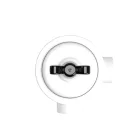 Switch/deflector set with butterfly nut and base for Creative-Tubes white porcelain