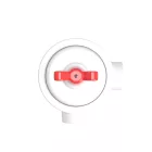 Switch/deflector set with butterfly nut and base for Creative-Tubes white porcelain