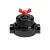 Switch/diverter set with butterfly nut and base for Creative-Tubes, black porcelain