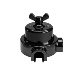   Switch/diverter set with butterfly nut and base for Creative-Tubes, black porcelain
