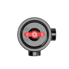 Switch/diverter set with butterfly nut and base for Creative-Tubes, black porcelain