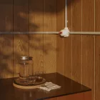 Switch/deflector set with butterfly nut and base for Creative-Tubes white porcelain