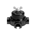 Switch/diverter set with butterfly nut and base for Creative-Tubes, black porcelain