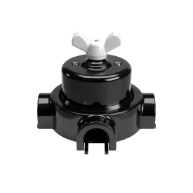   Switch/diverter set with butterfly nut and base for Creative-Tubes, black porcelain