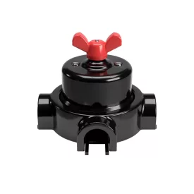   Switch/diverter set with butterfly nut and base for Creative-Tubes, black porcelain