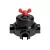 Switch/diverter set with butterfly nut and base for Creative-Tubes, black porcelain
