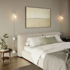 Switch/diverter set with white porcelain butterfly nut and base