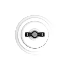 Switch/diverter set with white porcelain butterfly nut and base