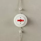 Switch/diverter set with white porcelain butterfly nut and base
