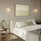 Switch/diverter set with white porcelain butterfly nut and base