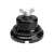 Switch/dimmer set with butterfly nut and black porcelain base