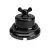 Switch/dimmer set with butterfly nut and black porcelain base