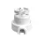 Switch/deflector set with button and base for Creative-Tubes white porcelain