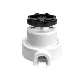   Switch/deflector set with button and base for Creative-Tubes white porcelain