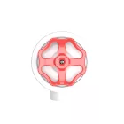 Switch/deflector set with button and base for Creative-Tubes white porcelain