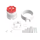 Switch/deflector set with button and base for Creative-Tubes white porcelain
