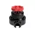 Switch/deflector set with button and base for Creative-Tubes, black porcelain