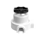 Switch/deflector set with button and base for Creative-Tubes white porcelain